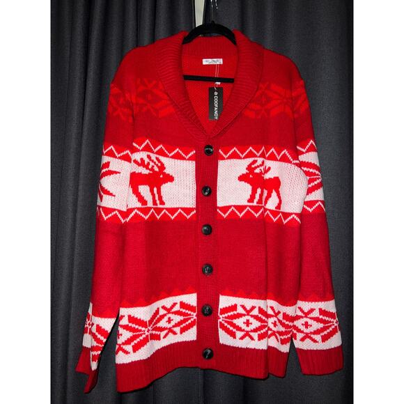 Ugly Christmas Sweater Xmas Cardigan Size XL NWT - Picture 1 of 3